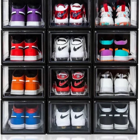 Clear, Black, White, -Acrylic Stackable Shoe Organizers - For the shoe Lovers💕 - Picture 3 of 4